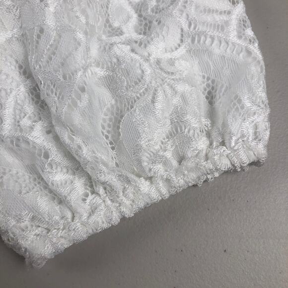 Lace floral lined blouse by design small - Picture 7 of 10